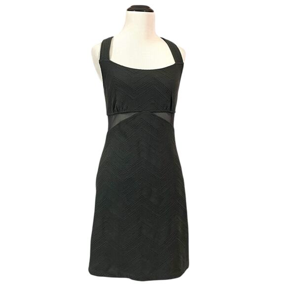 Free People Zig Zag Bodycon Dress - Washed Black - Large - Picture 5 of 13